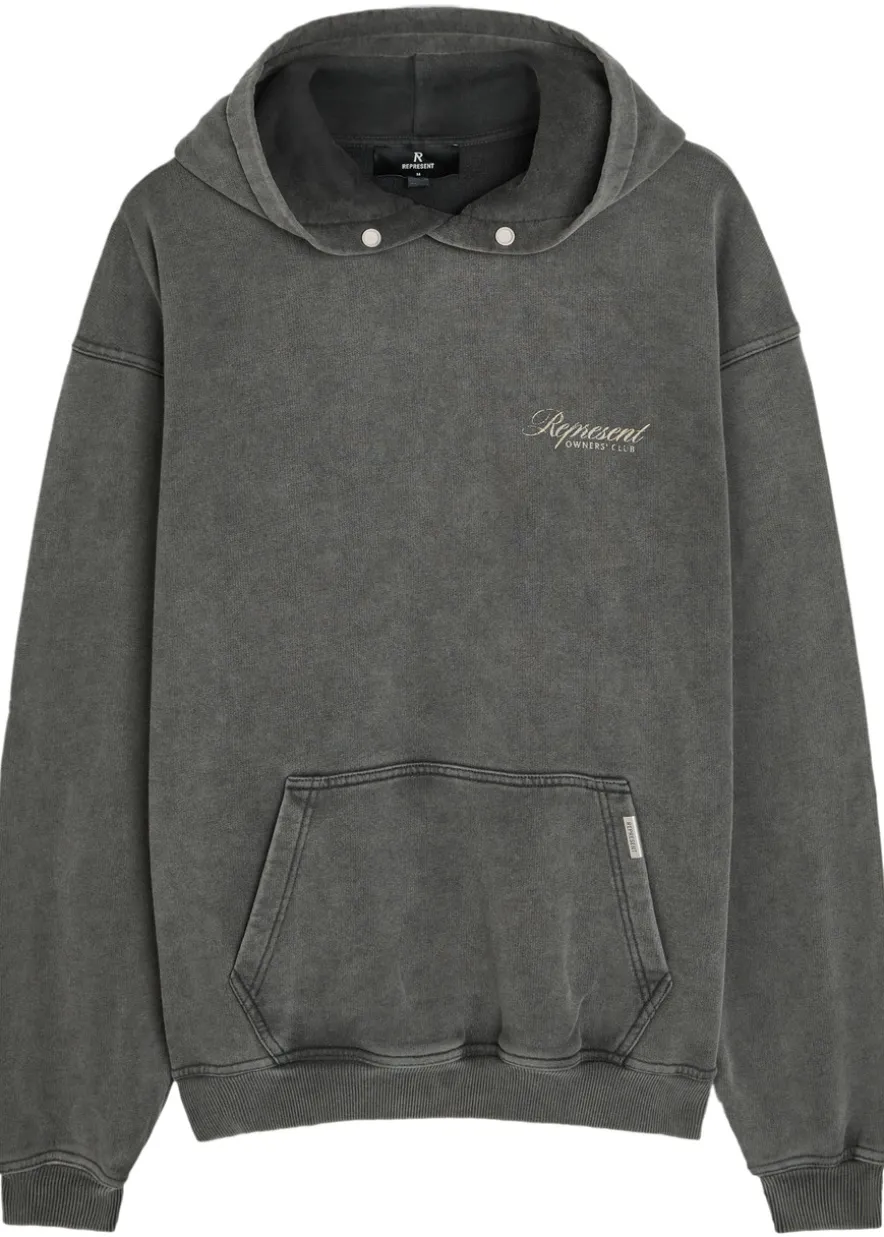 Owners Club Script hooded cotton sweatshirt