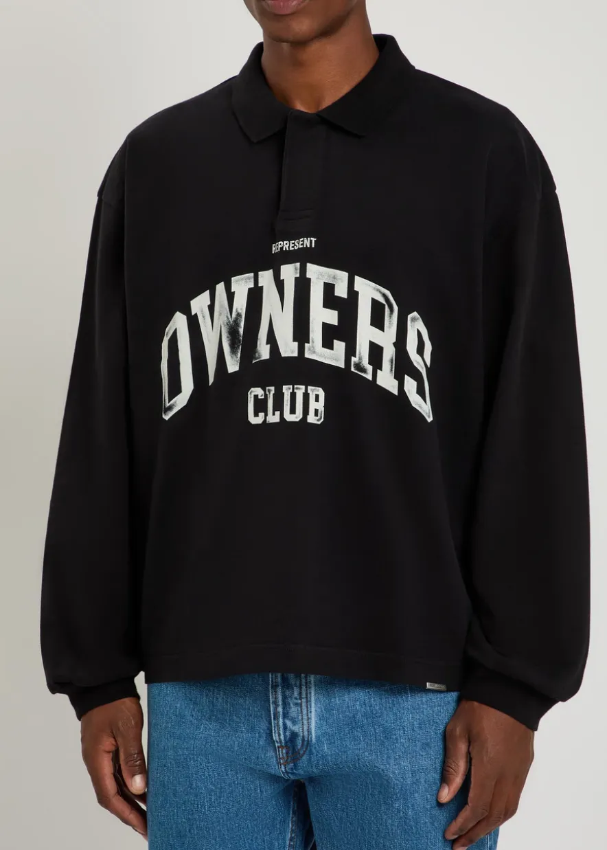 Owners printed cotton rugby top