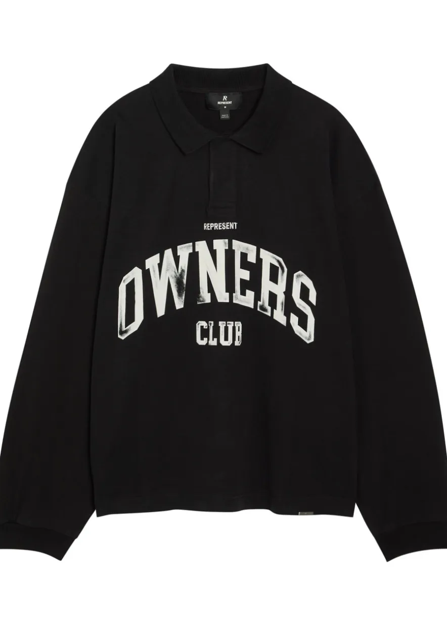 Owners printed cotton rugby top