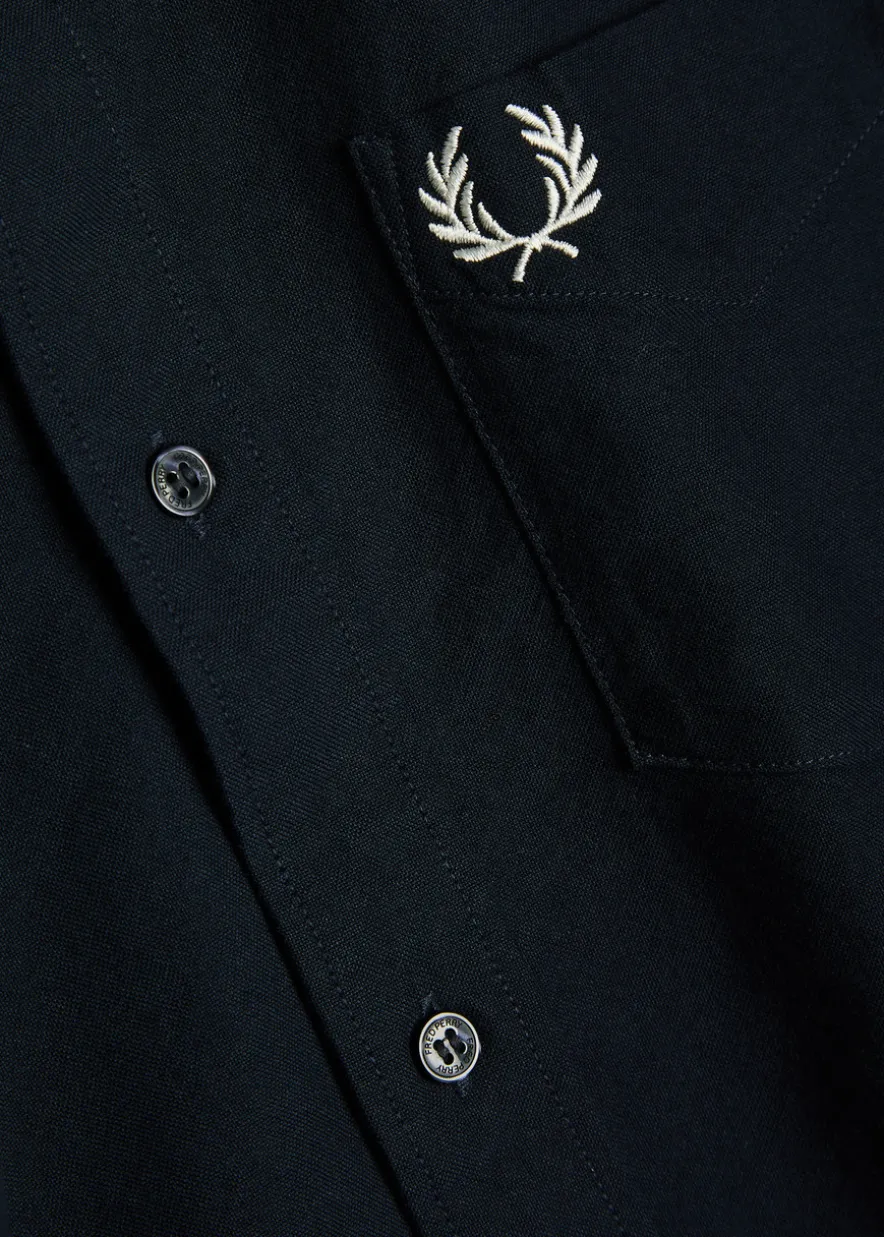 Oxford logo-embroidered cotton shirt