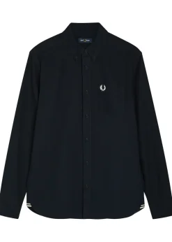 Oxford logo-embroidered cotton shirt
