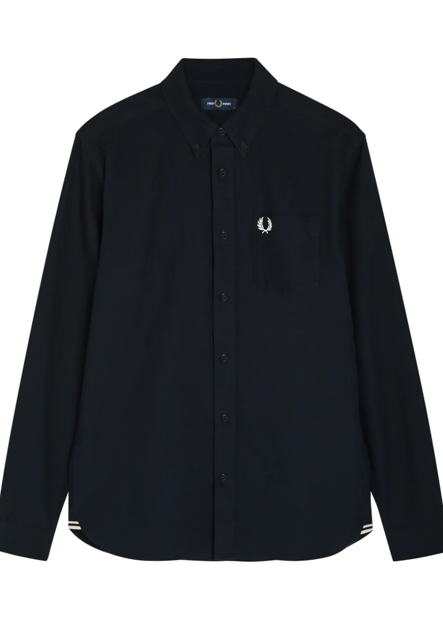 Oxford logo-embroidered cotton shirt