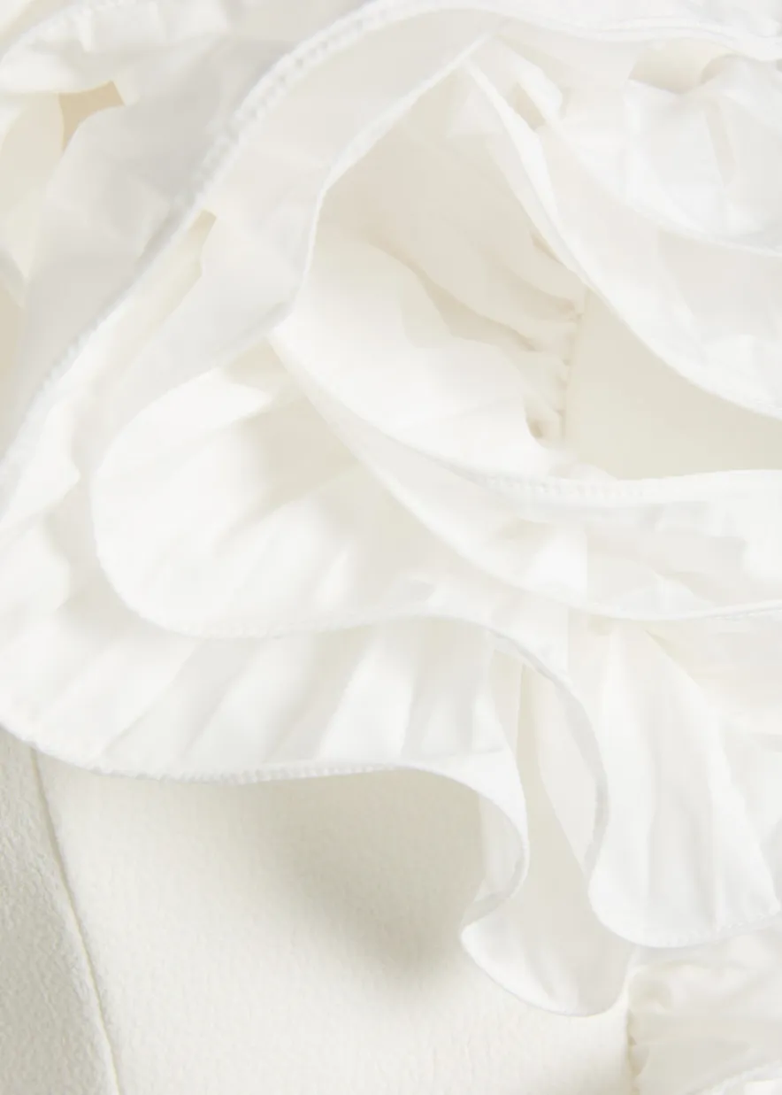 Ozias ruffled crepe midi dress
