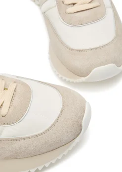 Pacey panelled suede sneakers