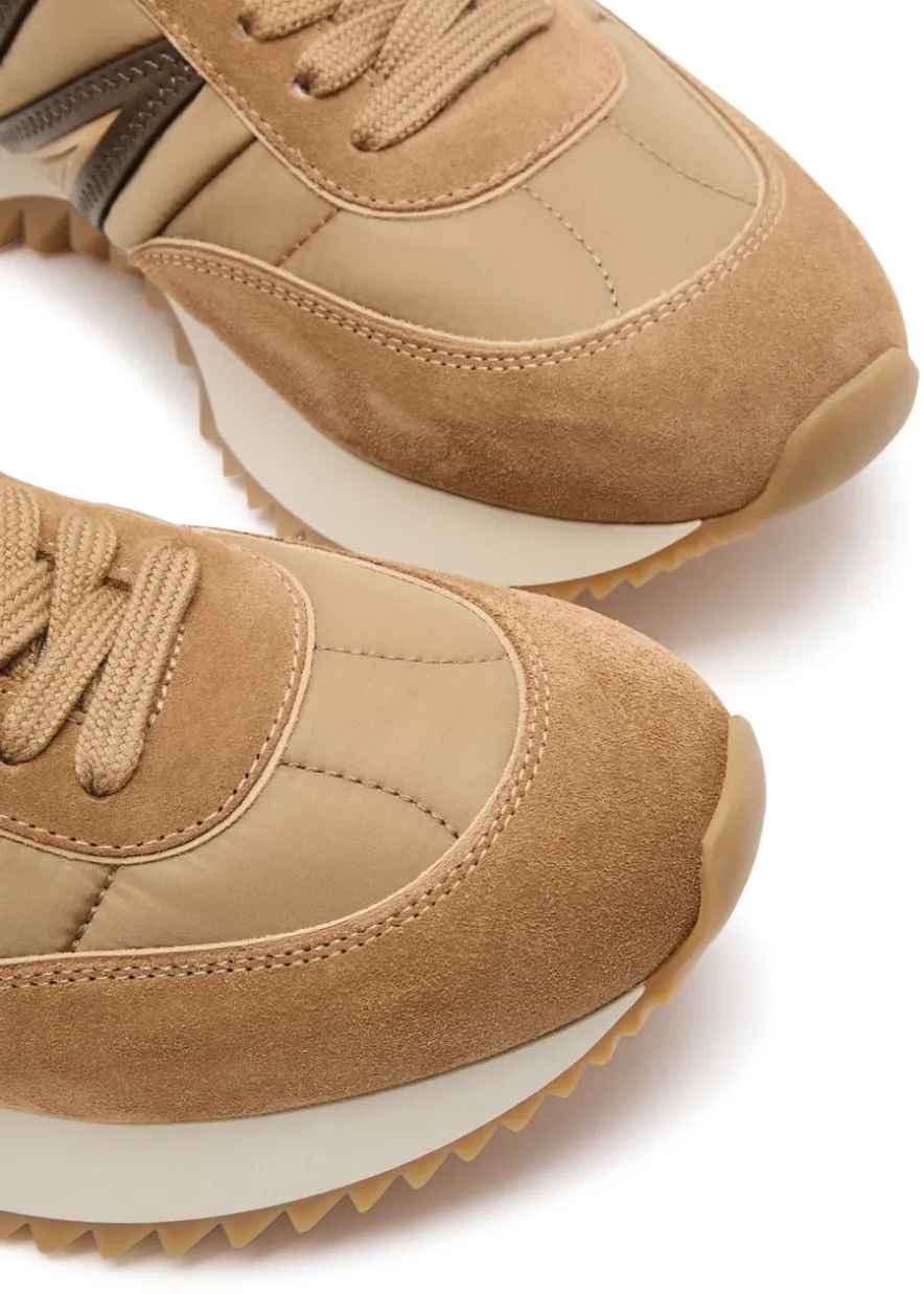 Pacey panelled suede sneakers