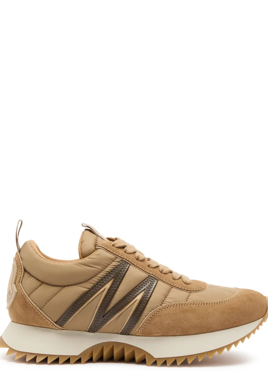 Pacey panelled suede sneakers