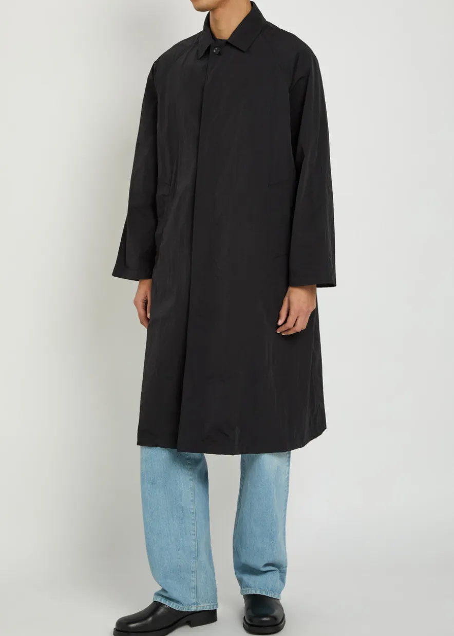 Packable nylon coat