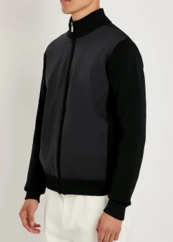 Paco Hybrid panelled knit jacket