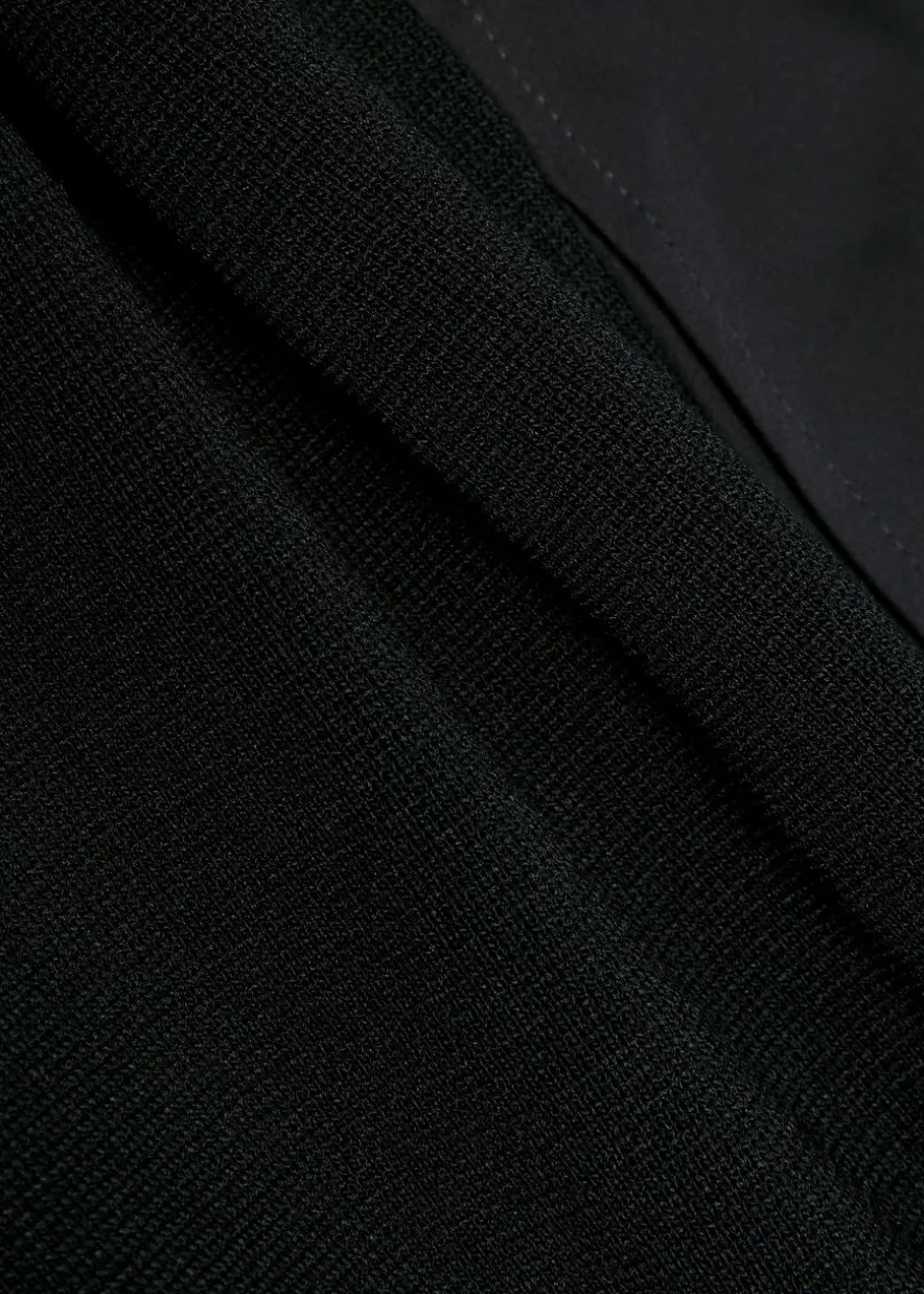 Paco Hybrid panelled knit jacket