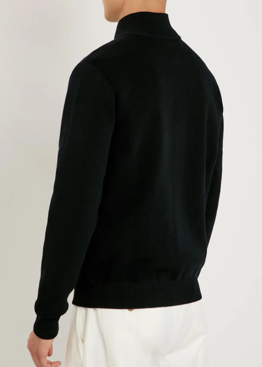Paco Hybrid panelled knit jacket