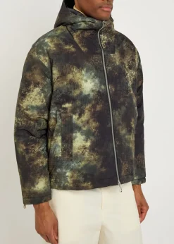 Padded printed shell jacket
