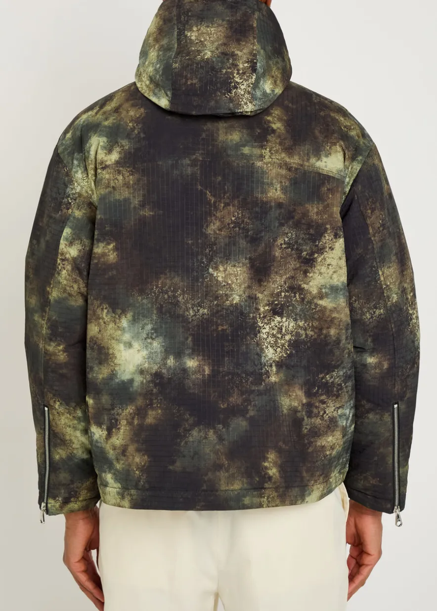 Padded printed shell jacket