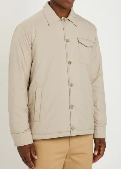 Padded shell overshirt