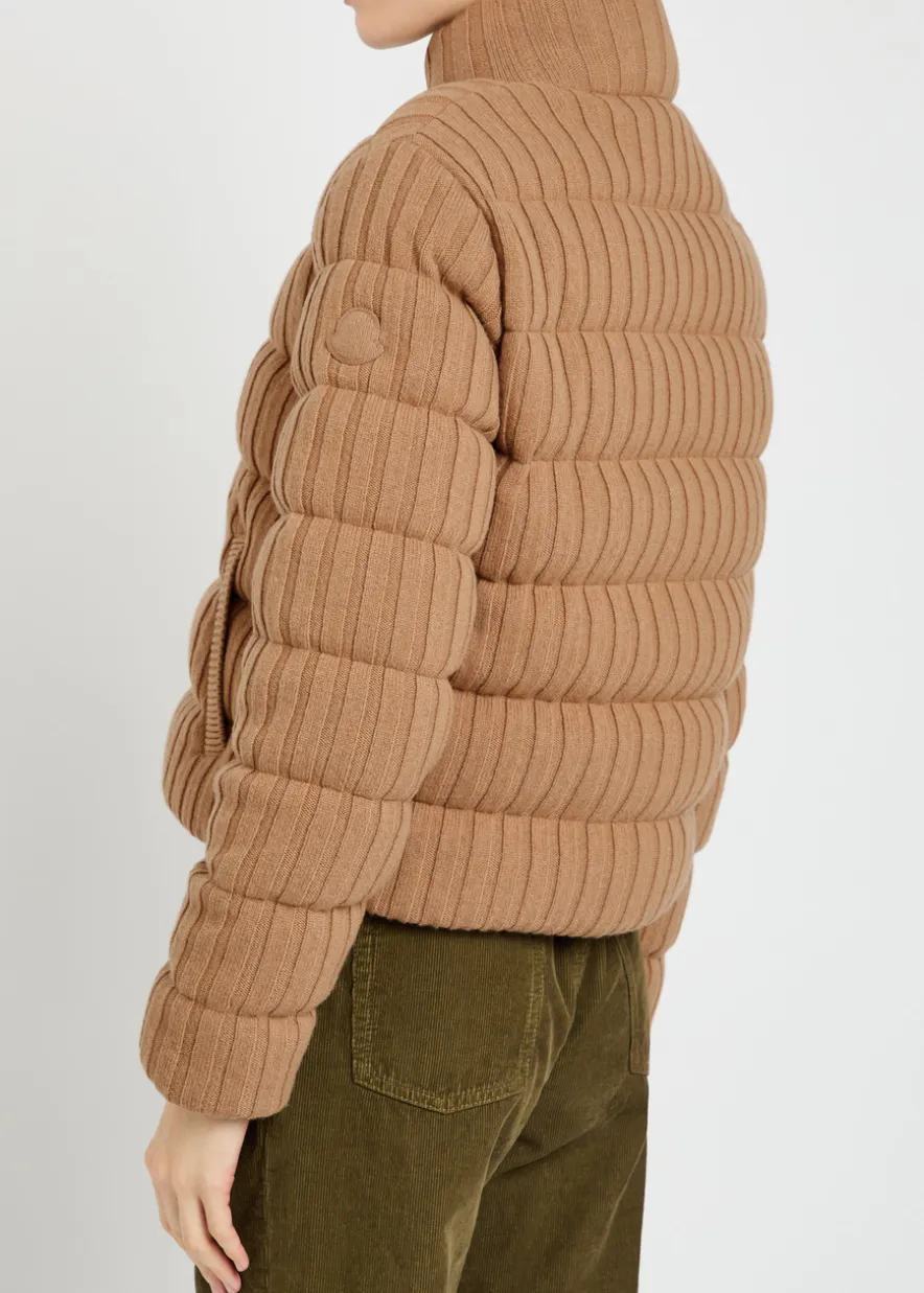 Padded wool and cashmere-blend jacket