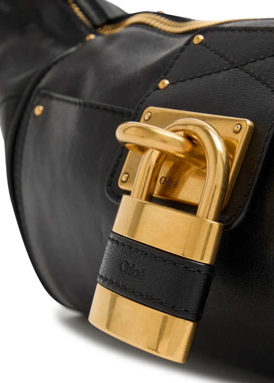 Paddington east-west grained leather shoulder bag