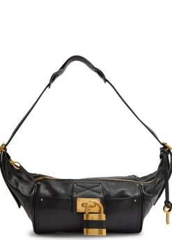 Paddington east-west grained leather shoulder bag