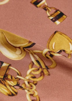 Paddington printed silk scarf