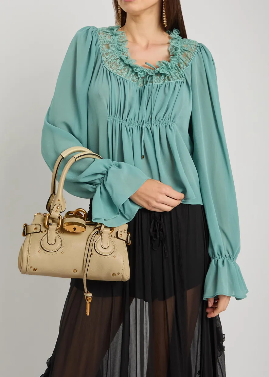Paddington small grained leather shoulder bag