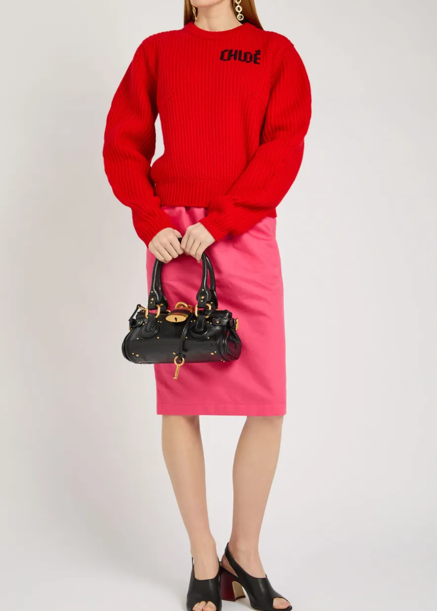 Paddington small grained leather shoulder bag