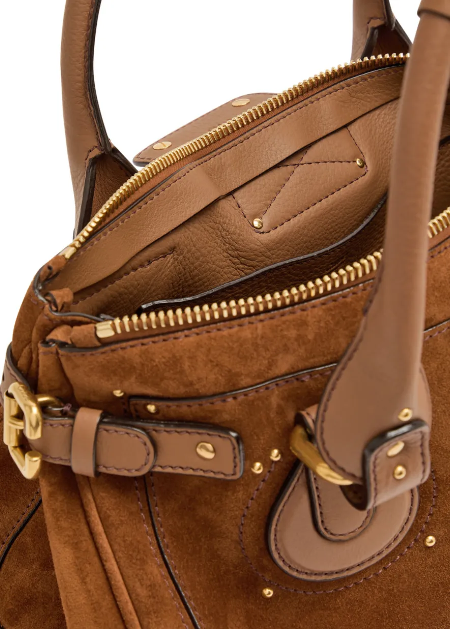 Paddington suede shoulder bag
