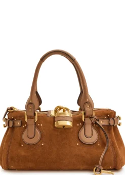 Paddington suede shoulder bag