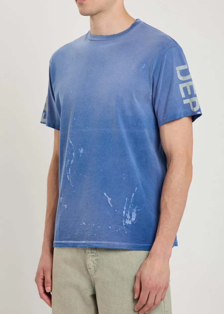 Painted French Collector distressed cotton T-shirt