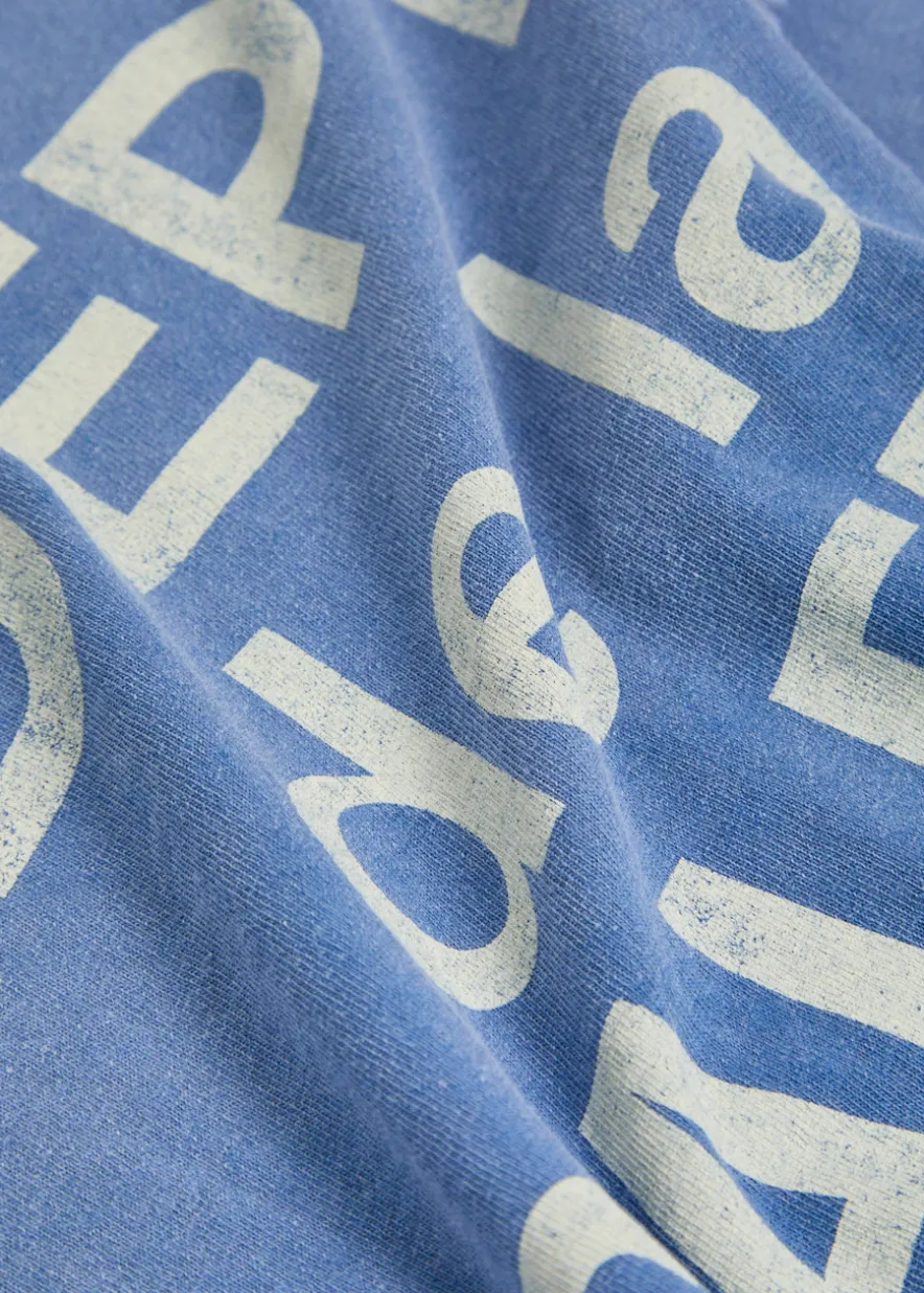 Painted French Collector distressed cotton T-shirt