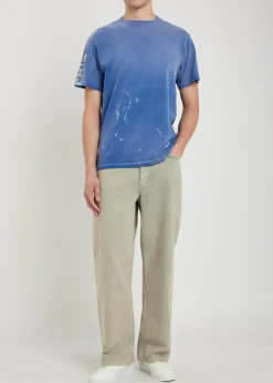 Painted French Collector distressed cotton T-shirt