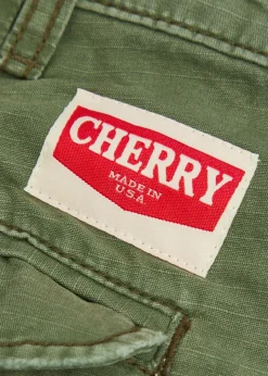 Paint-splatter cotton cargo shorts