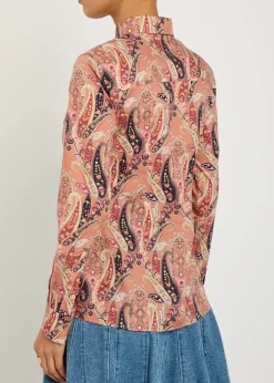 Paisley-print stretch-cotton shirt