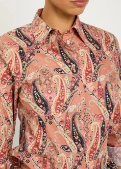 Paisley-print stretch-cotton shirt