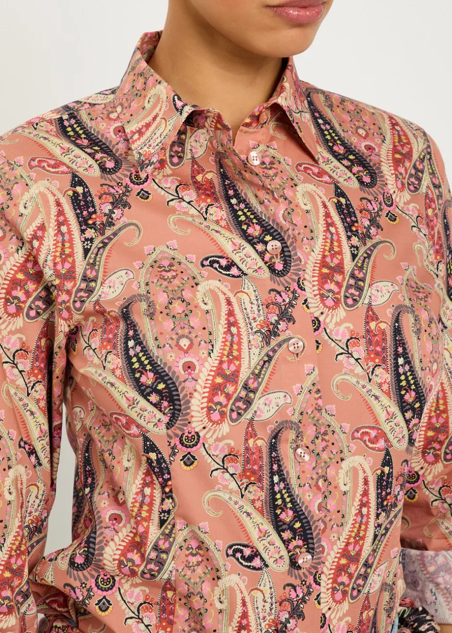 Paisley-print stretch-cotton shirt