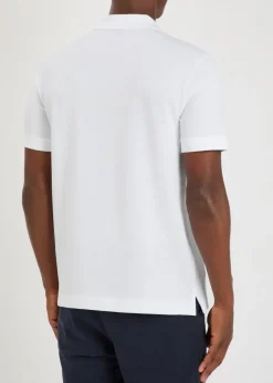 Pallas logo-embroidered piqué cotton polo shirt