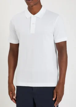 Pallas logo-embroidered piqué cotton polo shirt