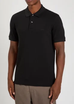 Pallas logo-embroidered piqué cotton polo shirt