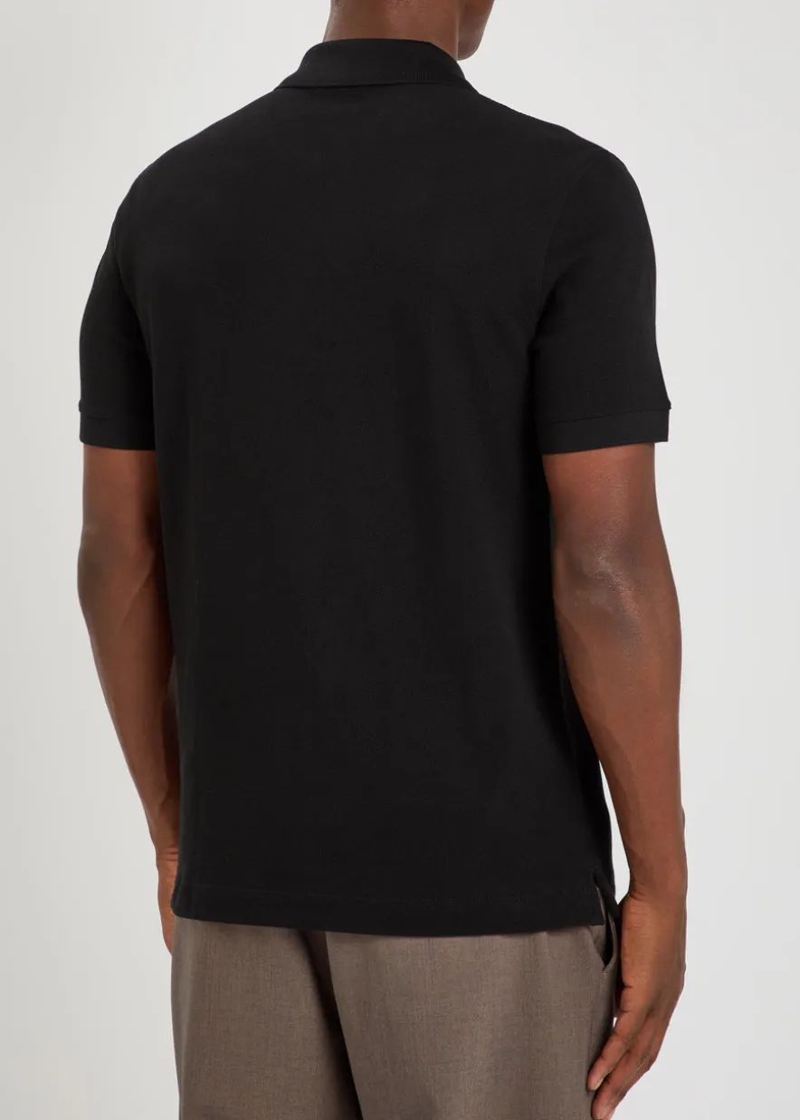 Pallas logo-embroidered piqué cotton polo shirt