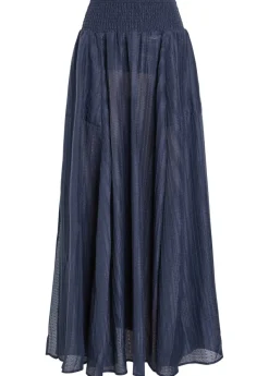 Palma embroidered maxi skirt
