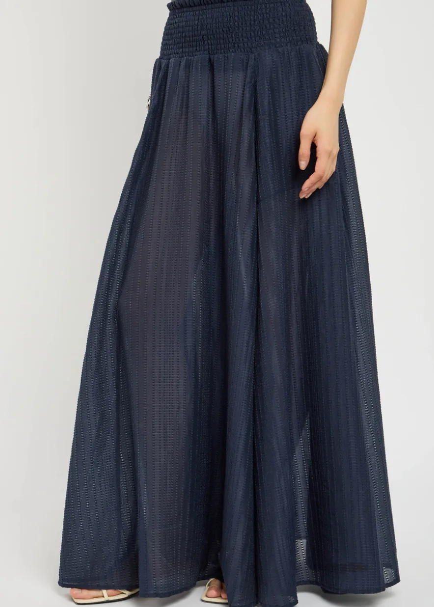 Palma embroidered maxi skirt
