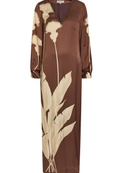 Palmas floral-print maxi tunic dress