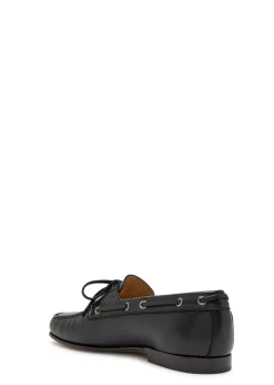 Palm Avenue grained leather loafers