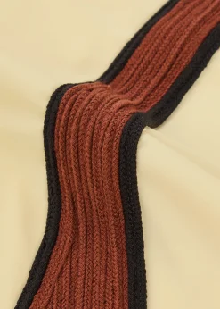 Palm Texture embroidered swimsuit