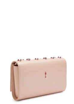 Paloma embellished leather clutch