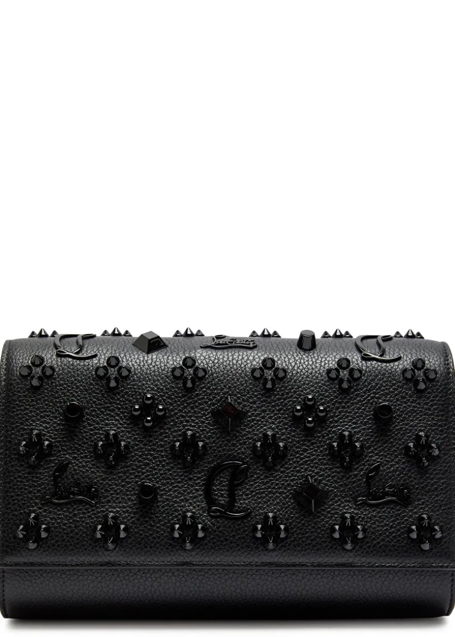 Paloma embellished leather clutch