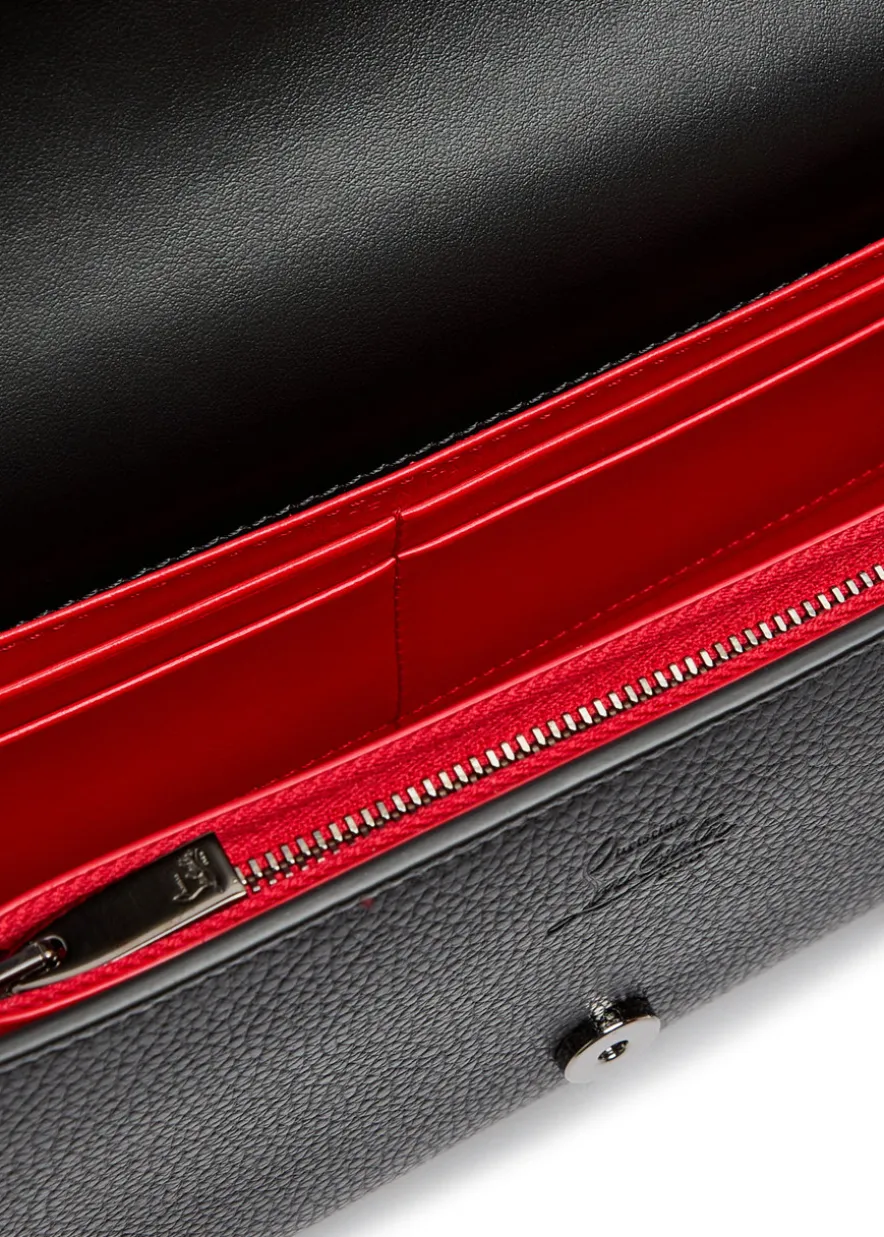 Paloma embellished leather clutch