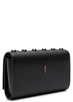 Paloma embellished leather clutch