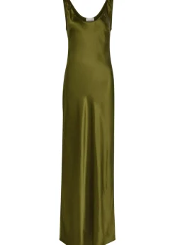 Pamela silk maxi slip dress