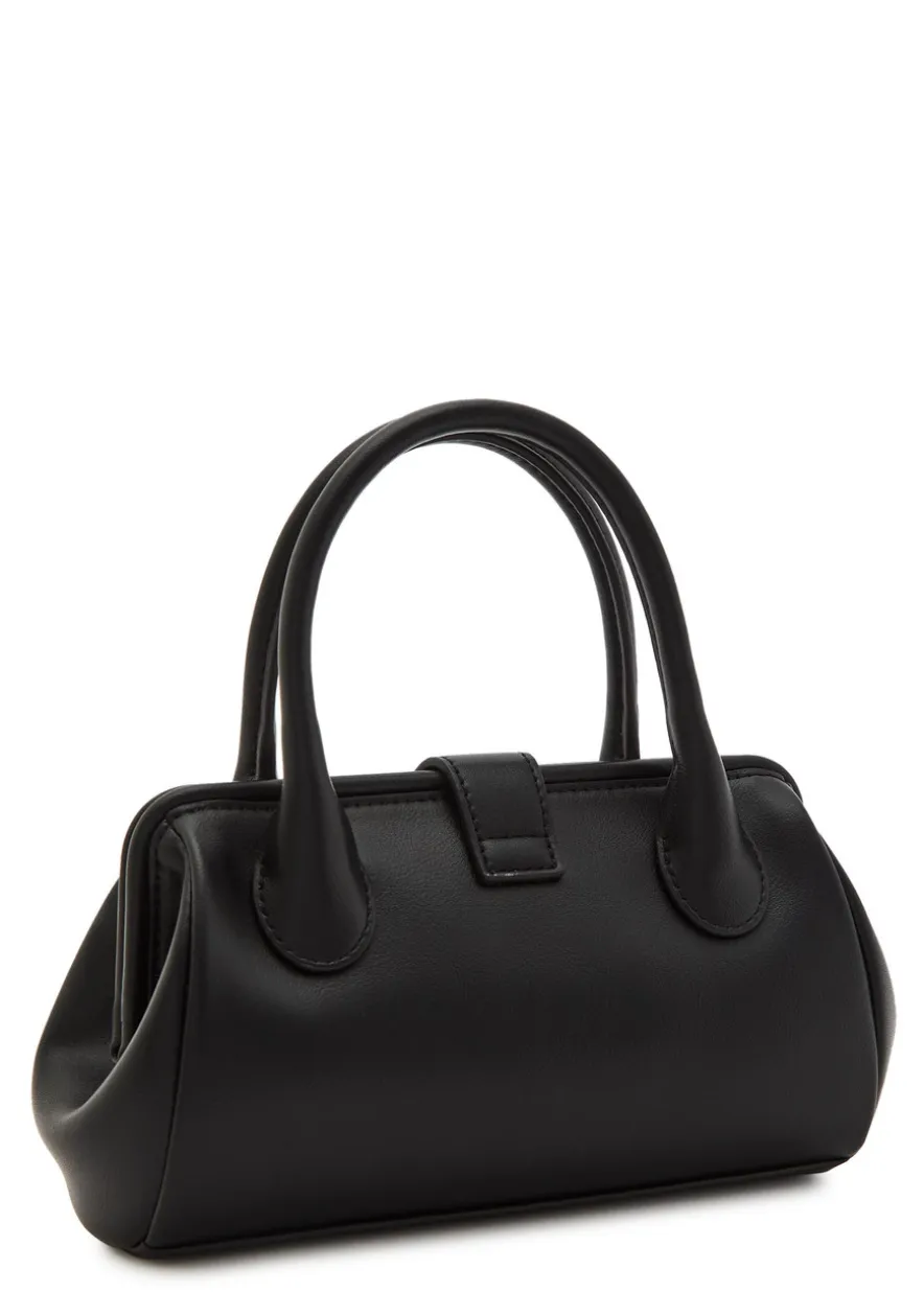 Pamela small faux leather top handle bag