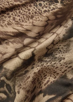 Pampero leopard-print satin-twill mini dress