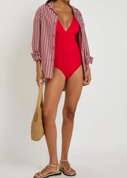 Panarea plunge swimsuit