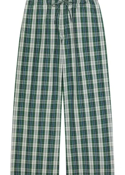 Pan checked cotton-poplin trousers